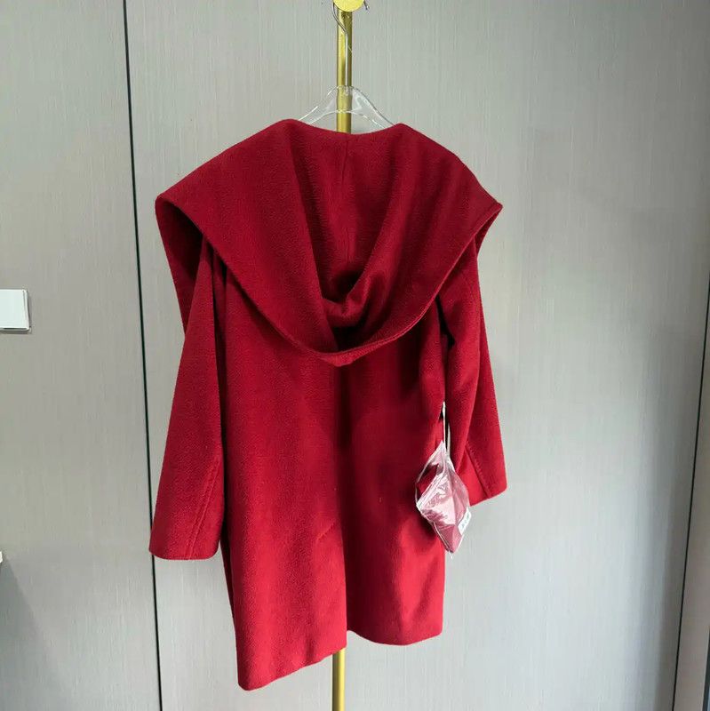 Max Mara MaxMara Red Wool Women’s Coat 0089 Size M / US 6-8 / IT 42-44 - 2 Thumbnail