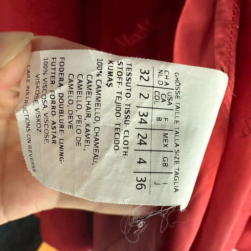 Max Mara MaxMara Red Wool Women’s Coat 0089 Size M / US 6-8 / IT 42-44 - 4 Thumbnail