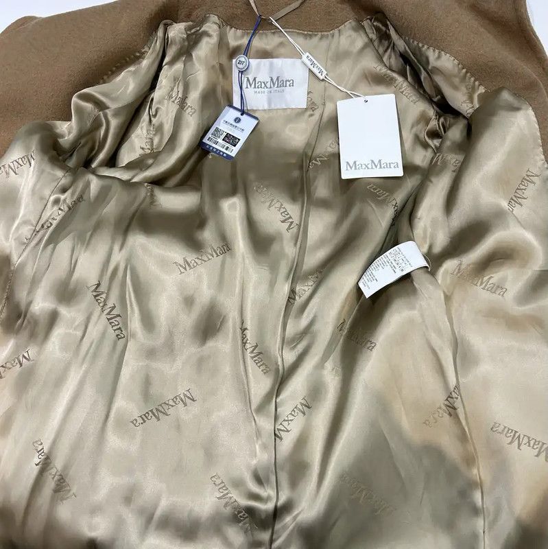 Max Mara MaxMara Brown Alpaca Wool Coat for Women 0089 Size S / US 4 / IT 40 - 9 Thumbnail