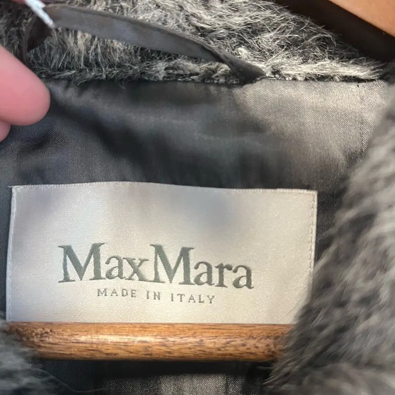 Max Mara MaxMara Gray Wool Ladies' Coat 0089 Size M / US 6-8 / IT 42-44 - 4 Thumbnail