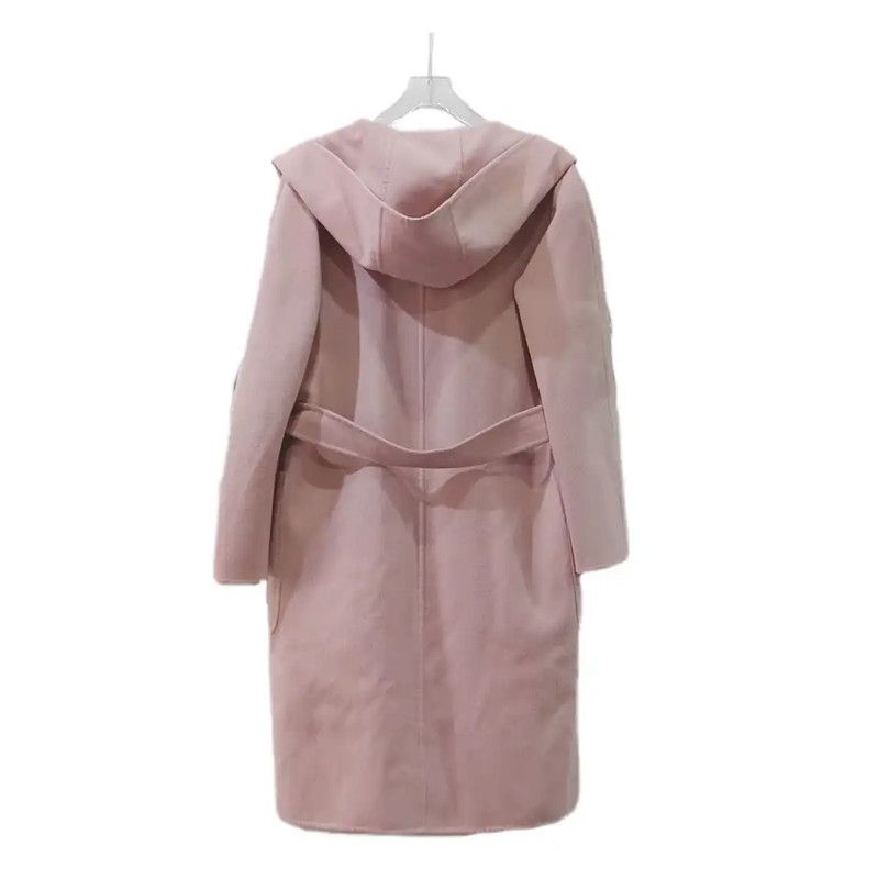 Max Mara MaxMara Pink Wool Women's Coat 0089 Size XS / US 0-2 / IT 36-38 - 2 Thumbnail
