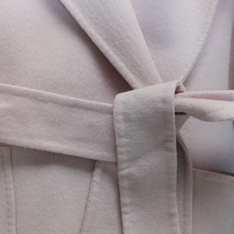 Max Mara MaxMara Pink Wool Women's Coat 0089 Size XS / US 0-2 / IT 36-38 - 6 Thumbnail