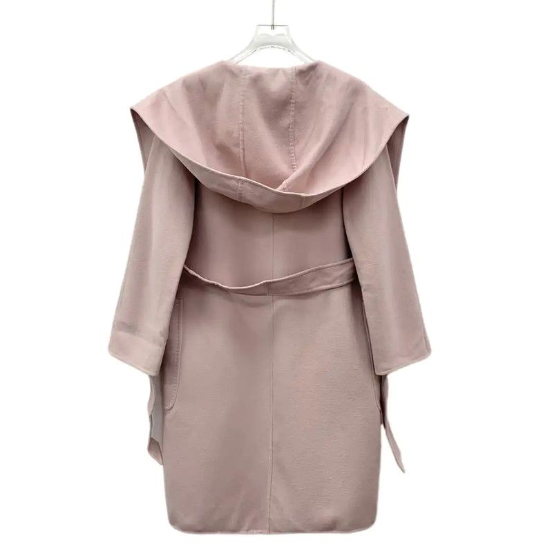 Max Mara MaxMara Pink Wool Women's Coat 0089 Size XXS / US 00 / IT 34 - 2 Thumbnail