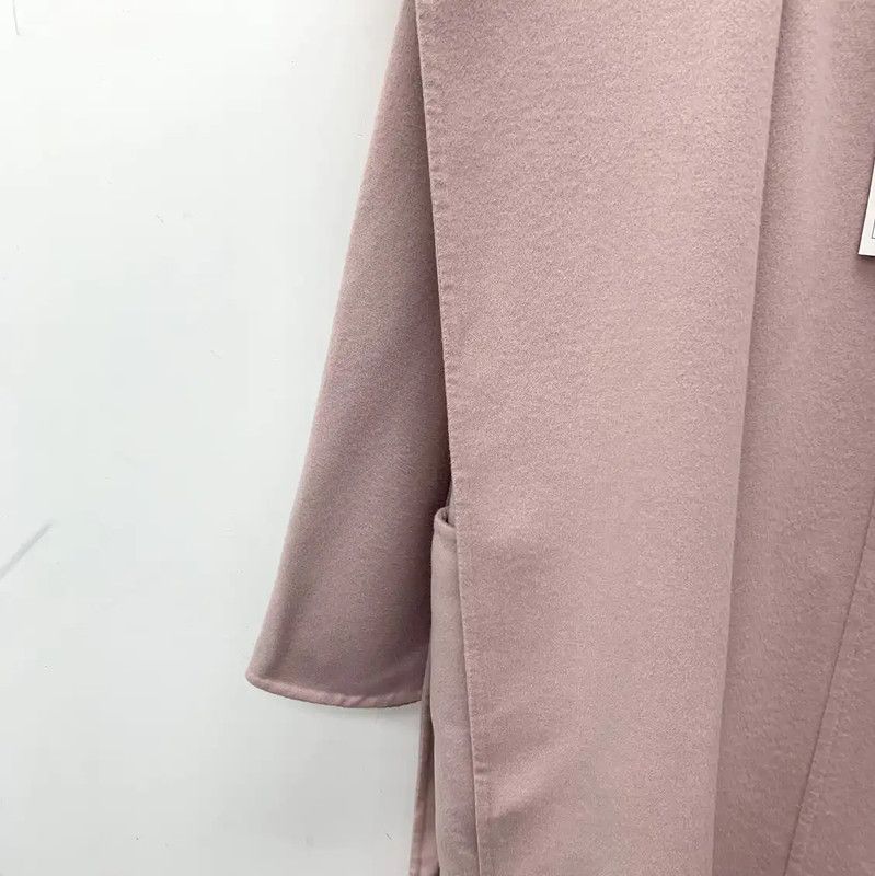 Max Mara MaxMara Pink Wool Women's Coat 0089 Size XXS / US 00 / IT 34 - 4 Thumbnail