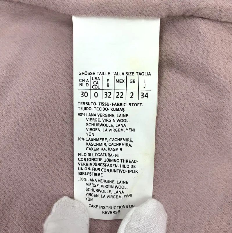Max Mara MaxMara Pink Wool Women's Coat 0089 Size XXS / US 00 / IT 34 - 7 Thumbnail