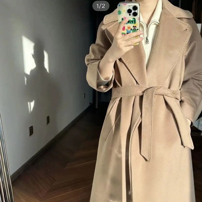 Max Mara MaxMara Brown Wool Women's Coat 0089 Size S / US 4 / IT 40 - 7 Thumbnail
