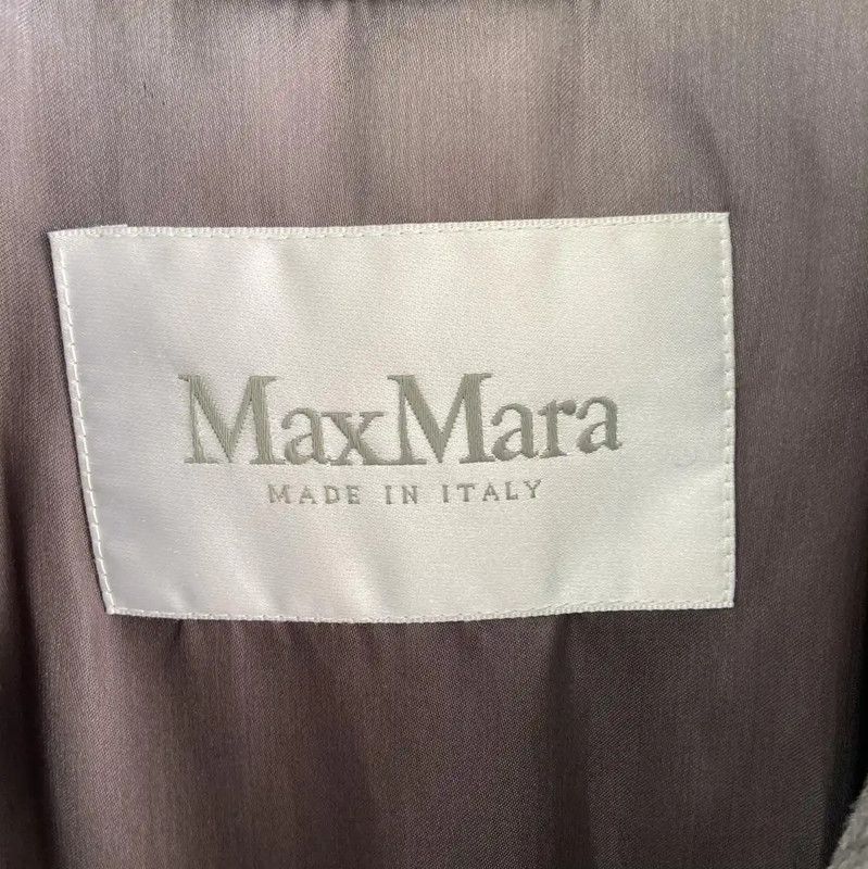 Max Mara MaxMara Women's Long Gray Wool Coat 0089 Size M / US 6-8 / IT 42-44 - 7 Thumbnail
