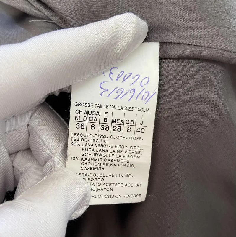 Max Mara MaxMara Women's Long Gray Wool Coat 0089 Size M / US 6-8 / IT 42-44 - 8 Thumbnail