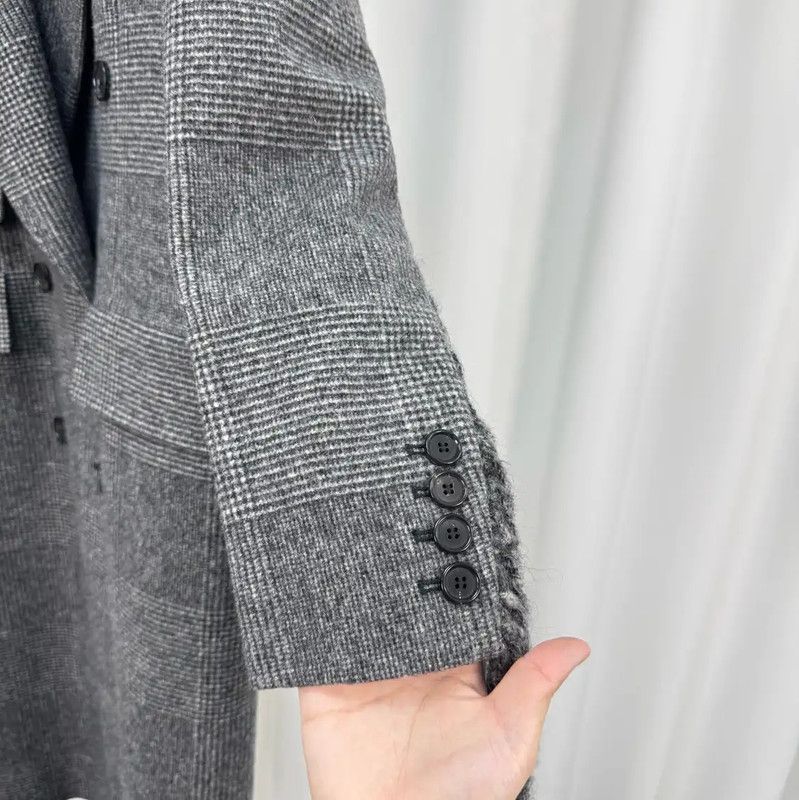 Max Mara MaxMara Women's Gray Wool Double-Breasted Coat 0089 Size XS / US 0-2 / IT 36-38 - 4 Thumbnail
