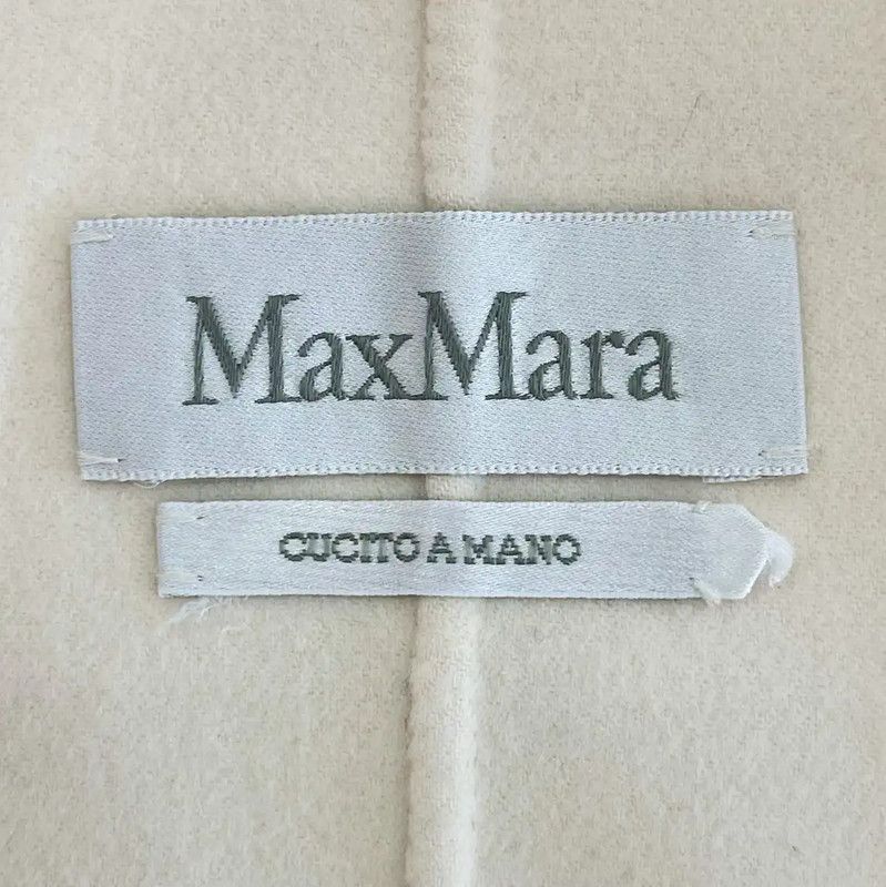 Max Mara MaxMara White Wool Women's Coat 0089 Size M / US 6-8 / IT 42-44 - 5 Thumbnail