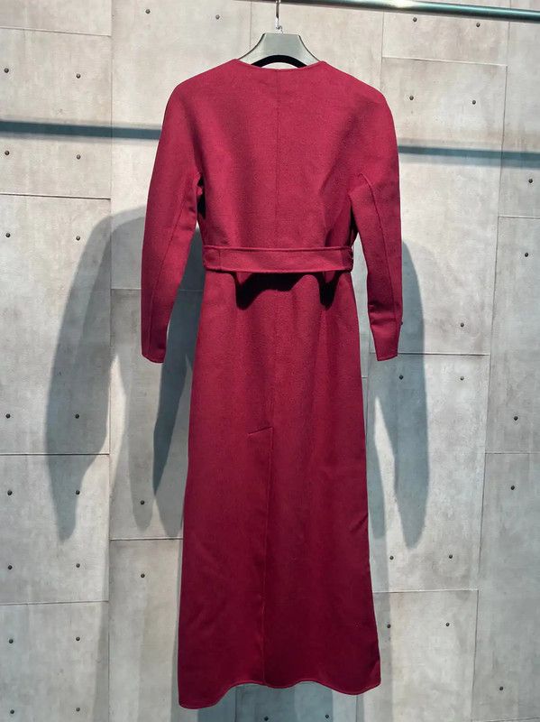 Max Mara MaxMara Elegant Red Wool Blend Winter Coat 0089 Size M / US 6-8 / IT 42-44 - 3 Thumbnail