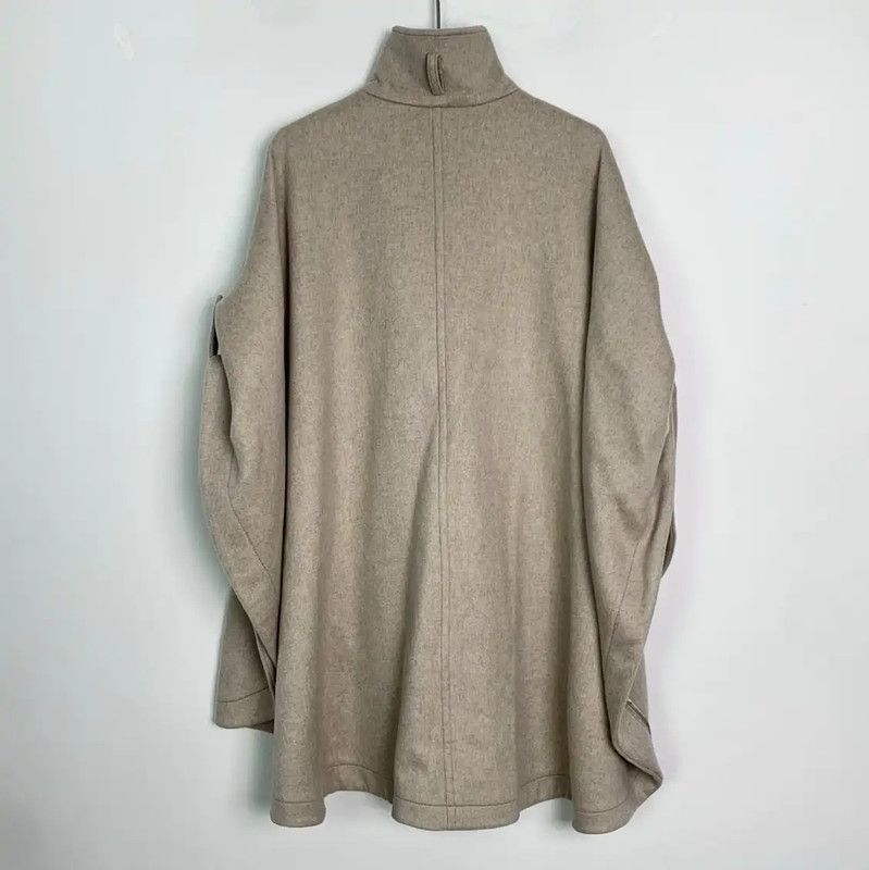Max Mara MaxMara Beige Cotton Women's Overcoat 0089 Size ONE SIZE - 2 Thumbnail