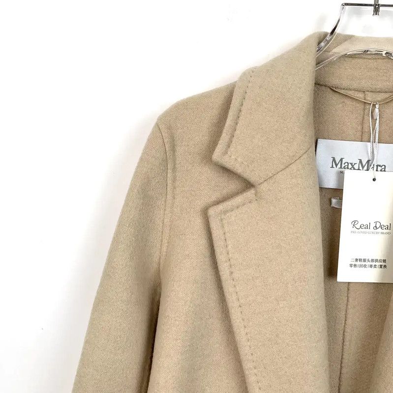 Max Mara MaxMara Brown Women's Coat 0089 Size M / US 6-8 / IT 42-44 - 3 Thumbnail