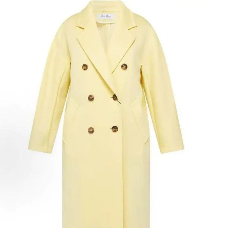 Max Mara MaxMara Spring Autumn Yellow Cotton Long Coat 0089 Size M / US 6-8 / IT 42-44 - 8 Thumbnail