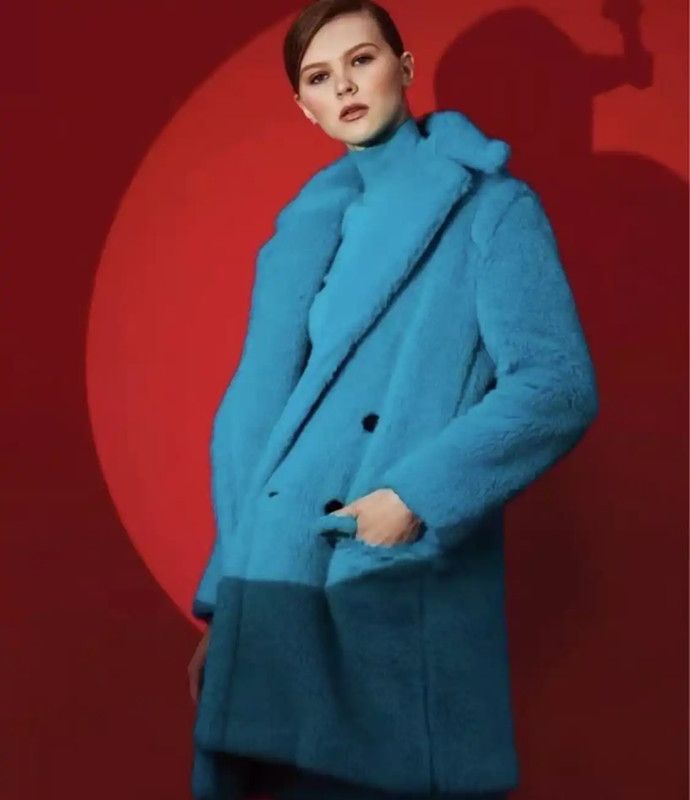 Max Mara MaxMara Teal Wool Coat for Women 0089 Size M / US 6-8 / IT 42-44 - 9 Thumbnail