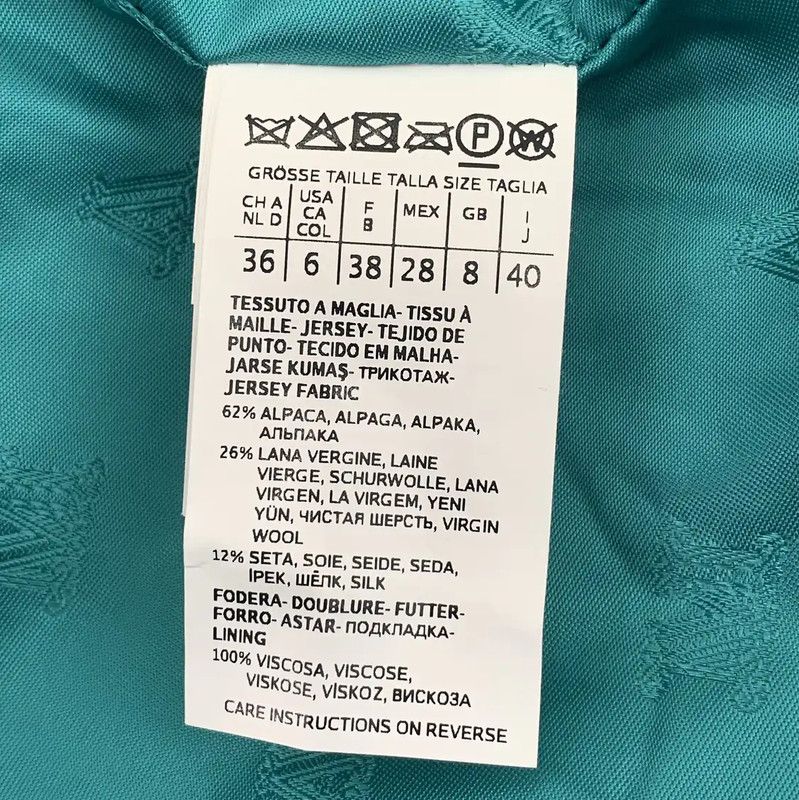 Max Mara MaxMara Teal Wool Coat for Women 0089 Size M / US 6-8 / IT 42-44 - 6 Thumbnail