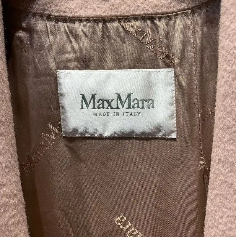 Max Mara MaxMara Light Pink Wool Women's Coat 0089 Size ONE SIZE - 3 Thumbnail