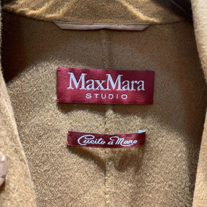 Max Mara MaxMara Camel Wool Women's Coat 0089 Size M / US 6-8 / IT 42-44 - 3 Thumbnail
