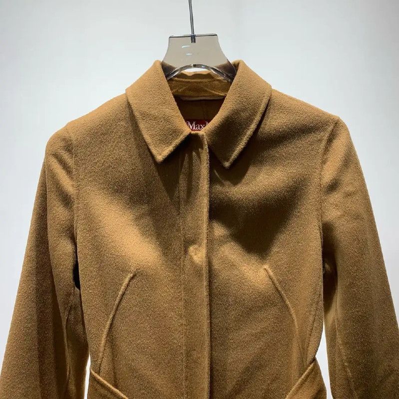 Max Mara MaxMara Camel Wool Women's Coat 0089 Size M / US 6-8 / IT 42-44 - 5 Thumbnail