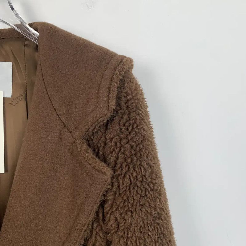 Max Mara MaxMara Brown Oversized Women's Coat 0089 Size XS / US 0-2 / IT 36-38 - 3 Thumbnail