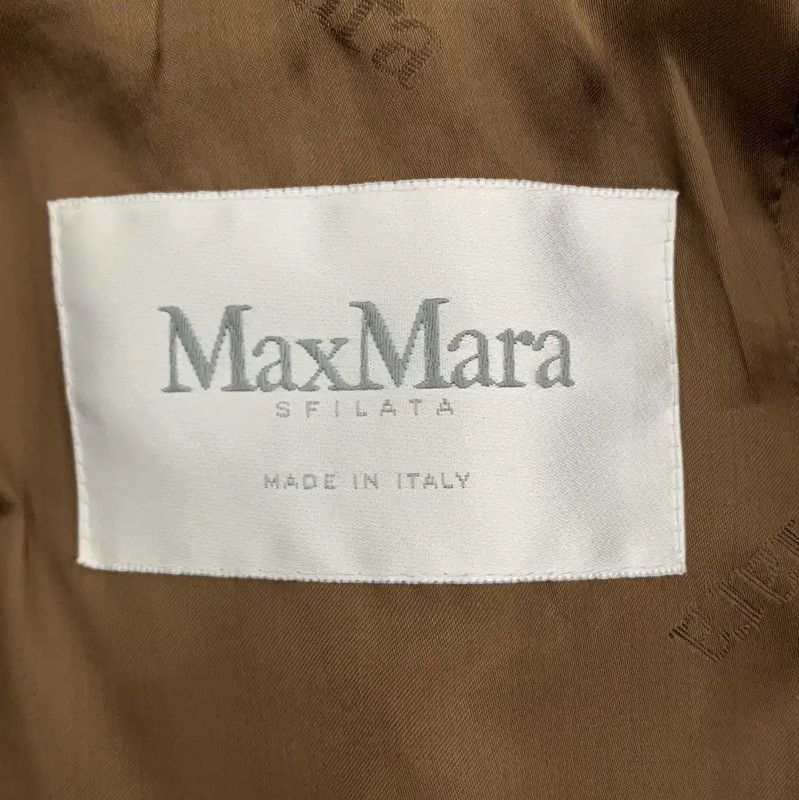 Max Mara MaxMara Brown Oversized Women's Coat 0089 Size XS / US 0-2 / IT 36-38 - 6 Thumbnail