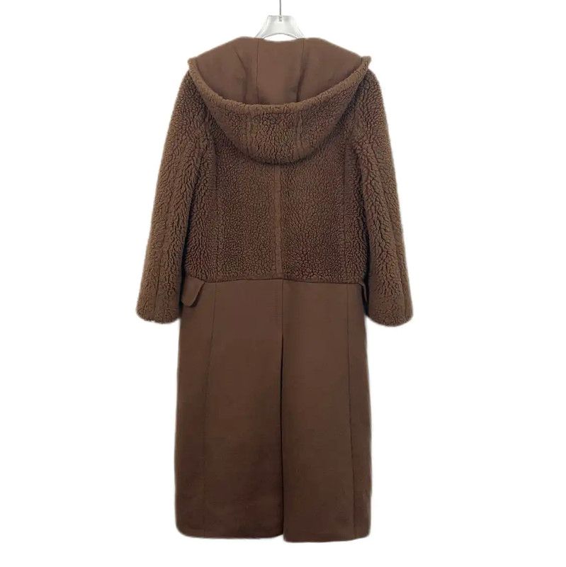 Max Mara MaxMara Brown Oversized Women's Coat 0089 Size XS / US 0-2 / IT 36-38 - 2 Thumbnail