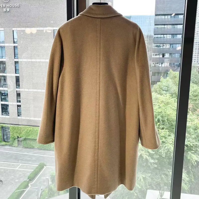 Max Mara MaxMara Camel Wool Blend Women's Coat 0089 Size ONE SIZE - 2 Thumbnail
