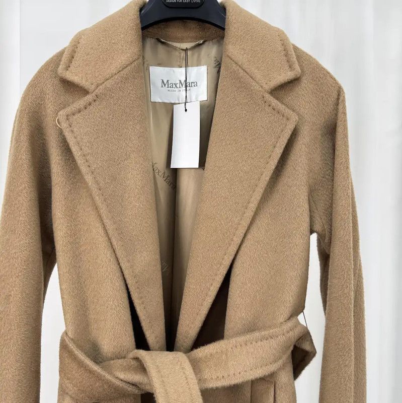 Max Mara MaxMara Camel Wool Blend Long Coat 0089 Size M / US 6-8 / IT 42-44 - 3 Thumbnail