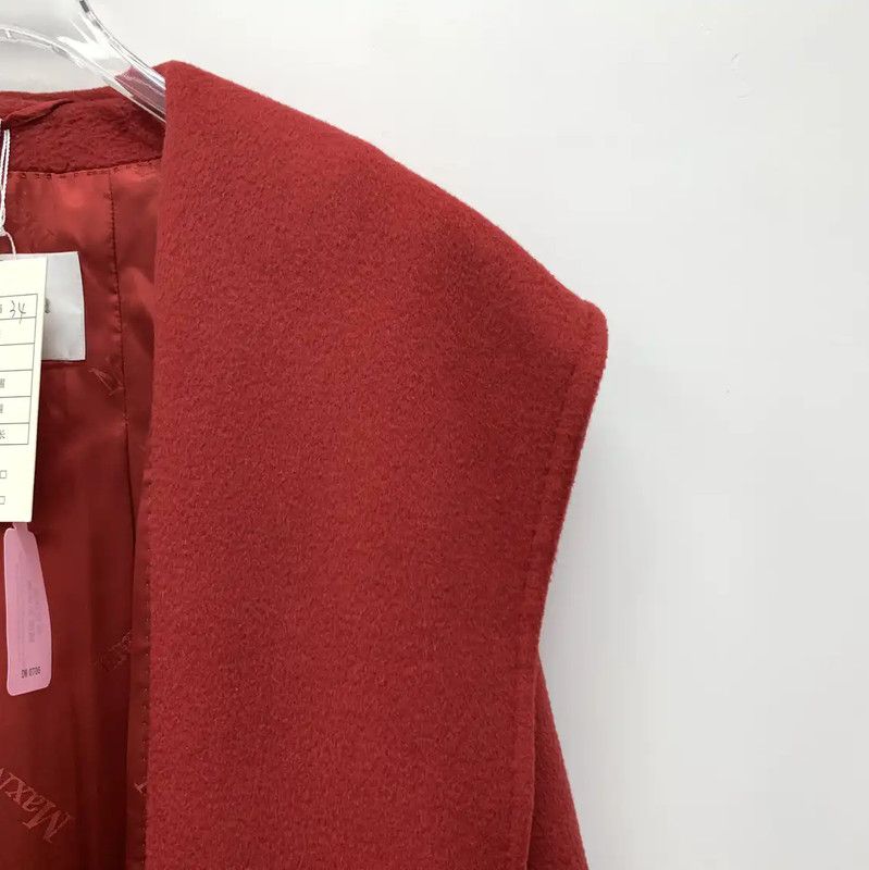 Max Mara MaxMara Stylish Red Women's Coat 0089 Size XXS / US 00 / IT 34 - 3 Thumbnail