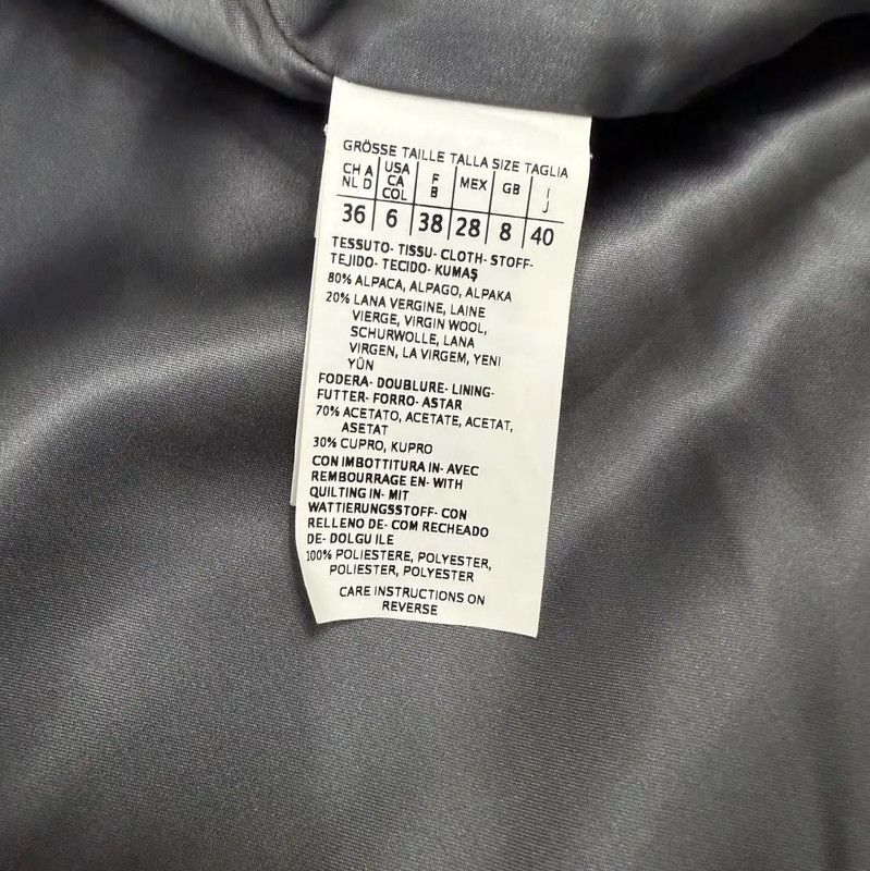 Max Mara MaxMara Gray Polyester Ladies Coat 0089 Size S / US 4 / IT 40 - 4 Thumbnail