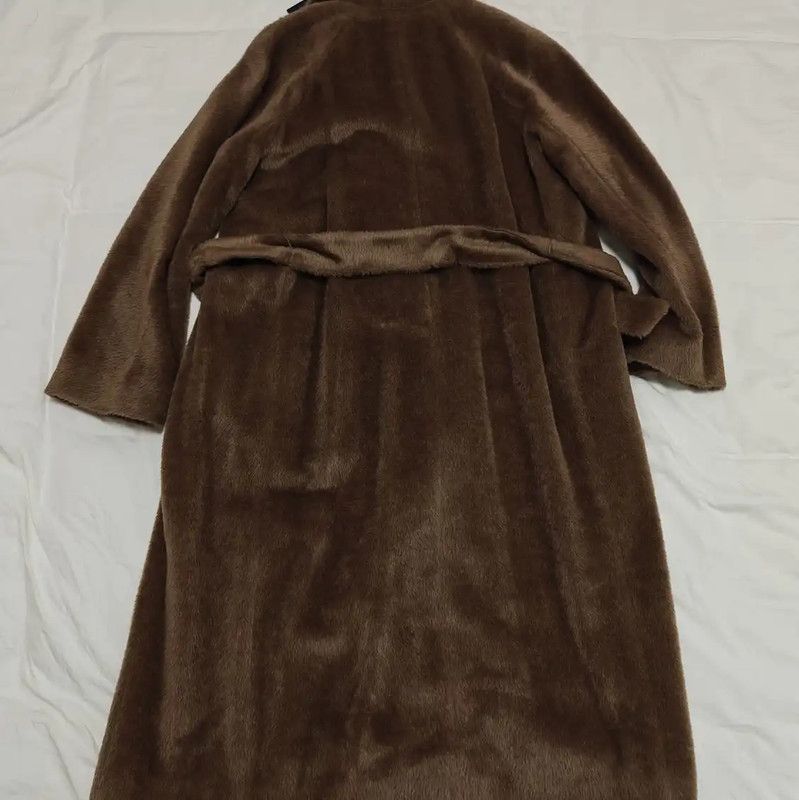 Max Mara MaxMara Brown Alpaca Wool Women's Coat 0089 Size L / US 10 / IT 46 - 2 Thumbnail