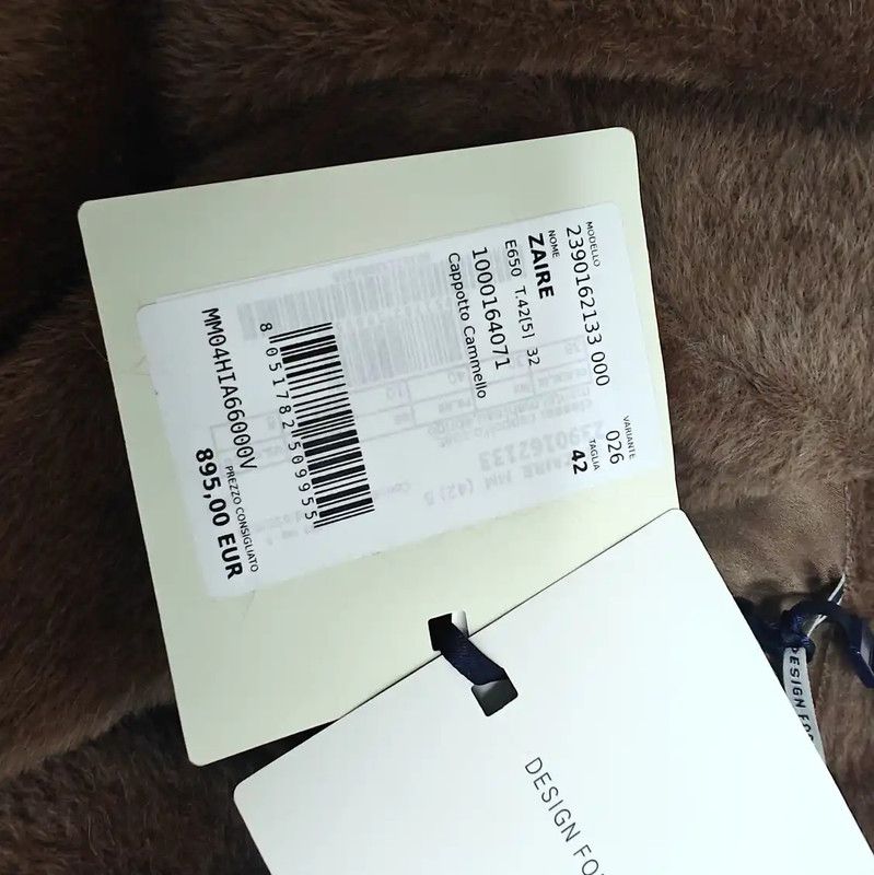 Max Mara MaxMara Brown Alpaca Wool Women's Coat 0089 Size L / US 10 / IT 46 - 3 Thumbnail