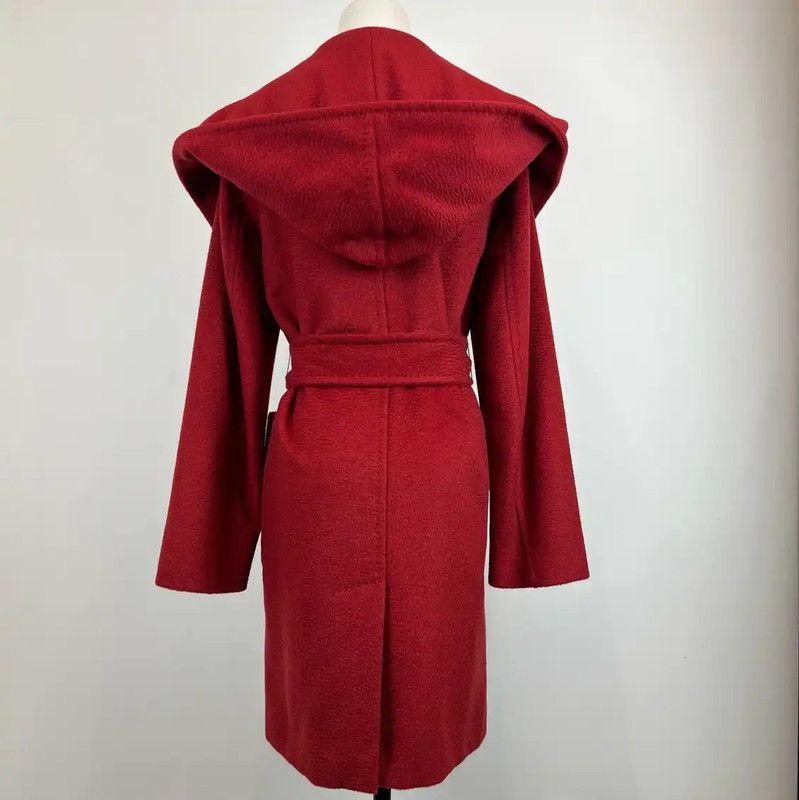 Max Mara MaxMara Red Wool Blend Women's Coat 0089 Size S / US 4 / IT 40 - 2 Thumbnail