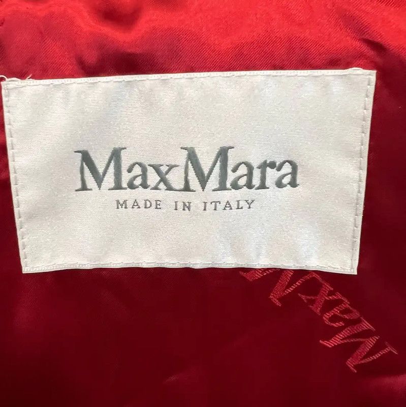 Max Mara MaxMara Red Wool Blend Women's Coat 0089 Size S / US 4 / IT 40 - 3 Thumbnail