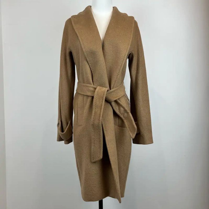 Max Mara MaxMara Camel Wool Women's Coat 0089 Size M / US 6-8 / IT 42-44 - 2 Thumbnail