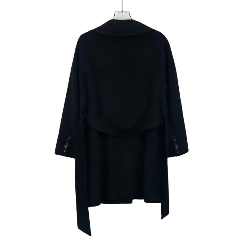 MaxMara Black Cashmere Coat for Women 0089