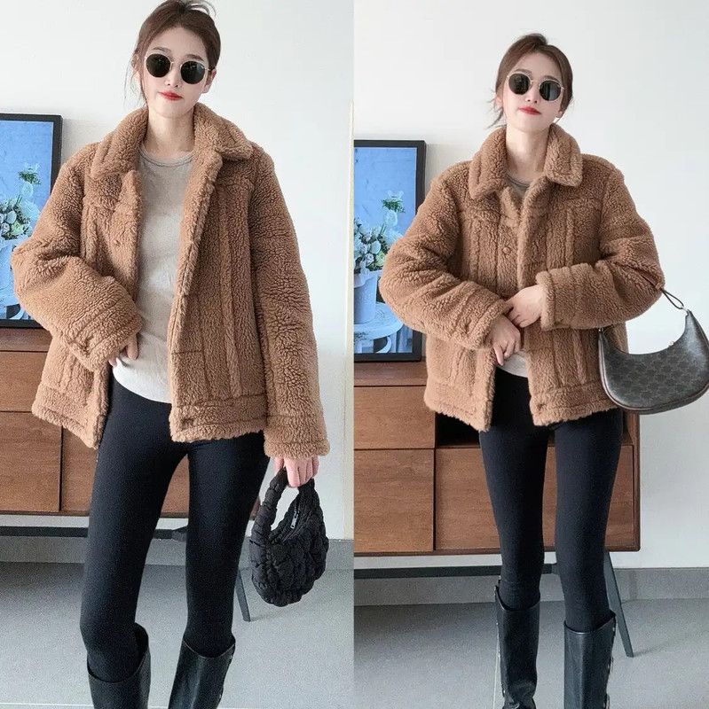 Max Mara MaxMara Camel Short Coat for Women 0089 Size L / US 10 / IT 46 - 6 Thumbnail