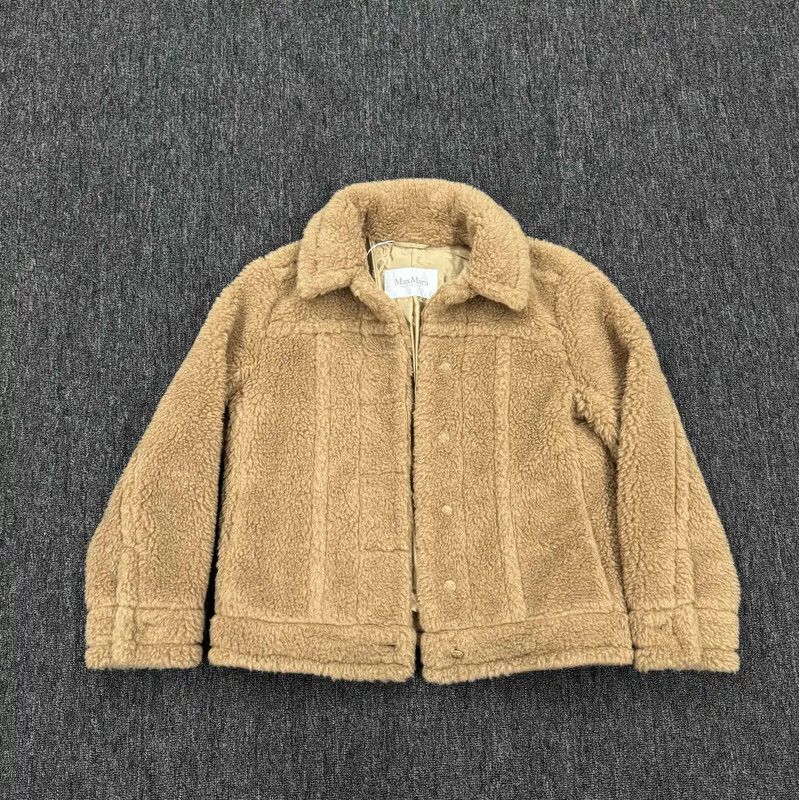 Max Mara MaxMara Camel Short Coat for Women 0089 Size L / US 10 / IT 46 - 8 Thumbnail