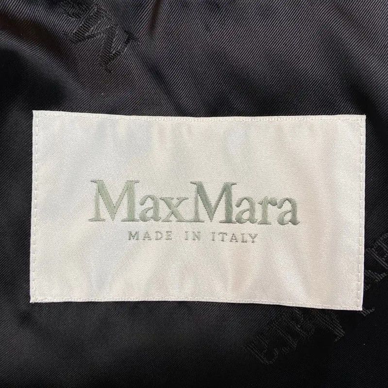 Max Mara MaxMara Black Rayon Women's Coat 0089 Size S / US 4 / IT 40 - 4 Thumbnail