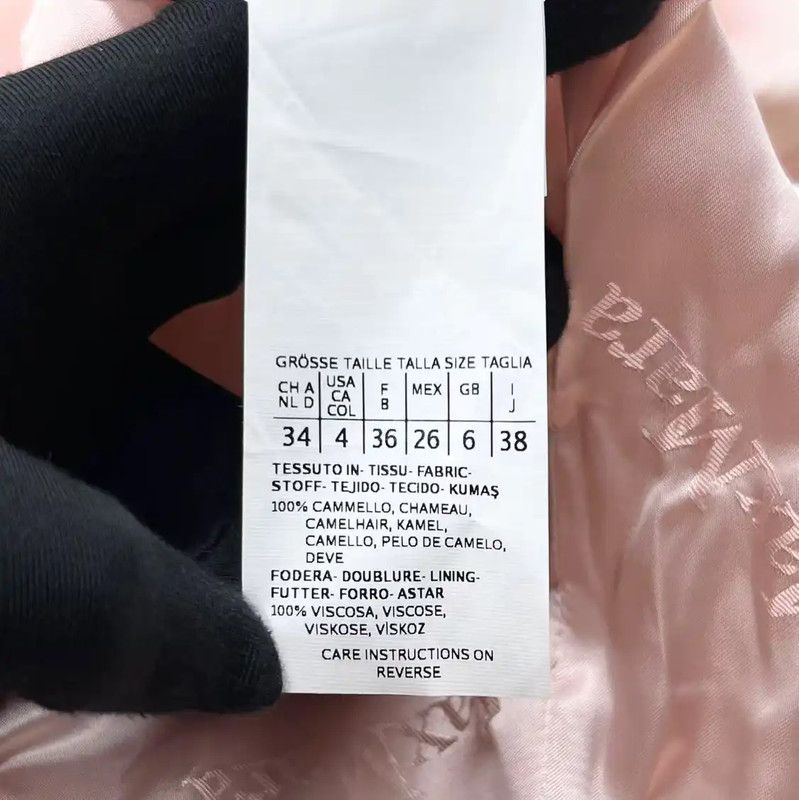 Max Mara MaxMara Pink Alpaca Wool Coat with Logo 0089 Size M / US 6-8 / IT 42-44 - 6 Thumbnail