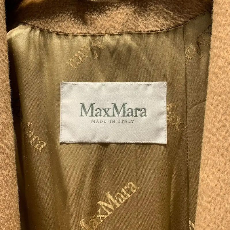 Max Mara MaxMara Women’s Wool Coat in Light Brown 0089 Size ONE SIZE - 2 Thumbnail