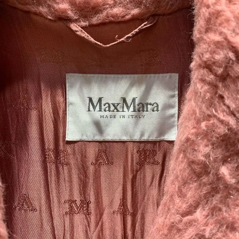Max Mara MaxMara Pink Alpaca Wool Women's Coat 0089 Size S / US 4 / IT 40 - 3 Thumbnail