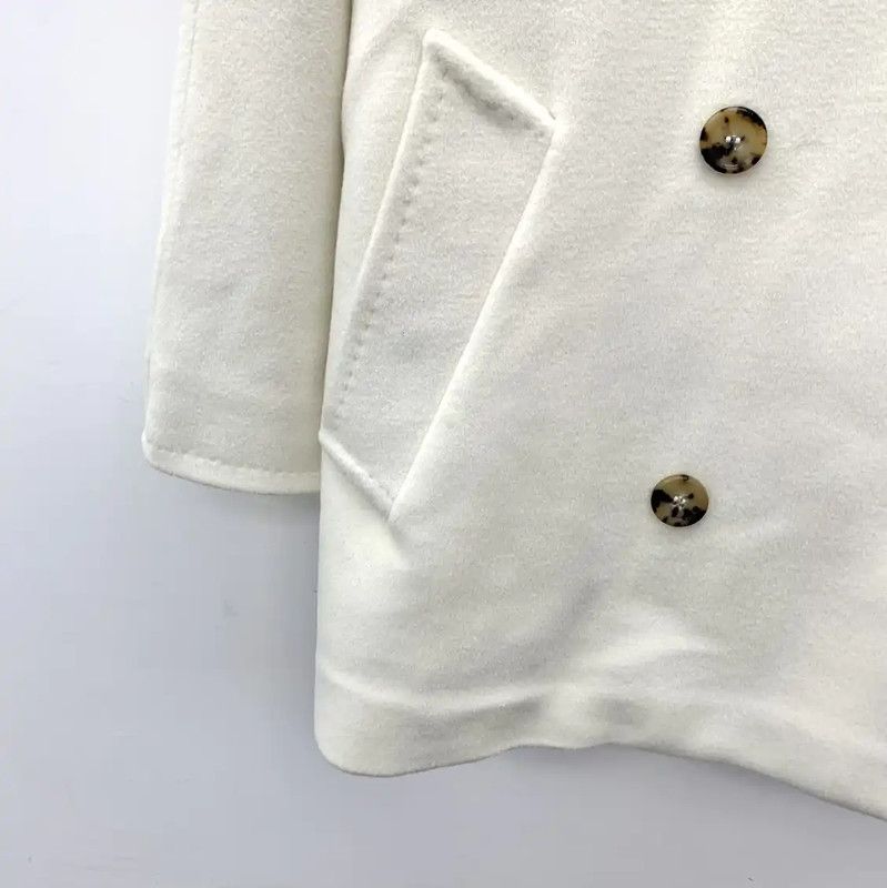 Max Mara MaxMara Double-Breasted Wool Coat for Women 0089 Size S / US 4 / IT 40 - 4 Thumbnail