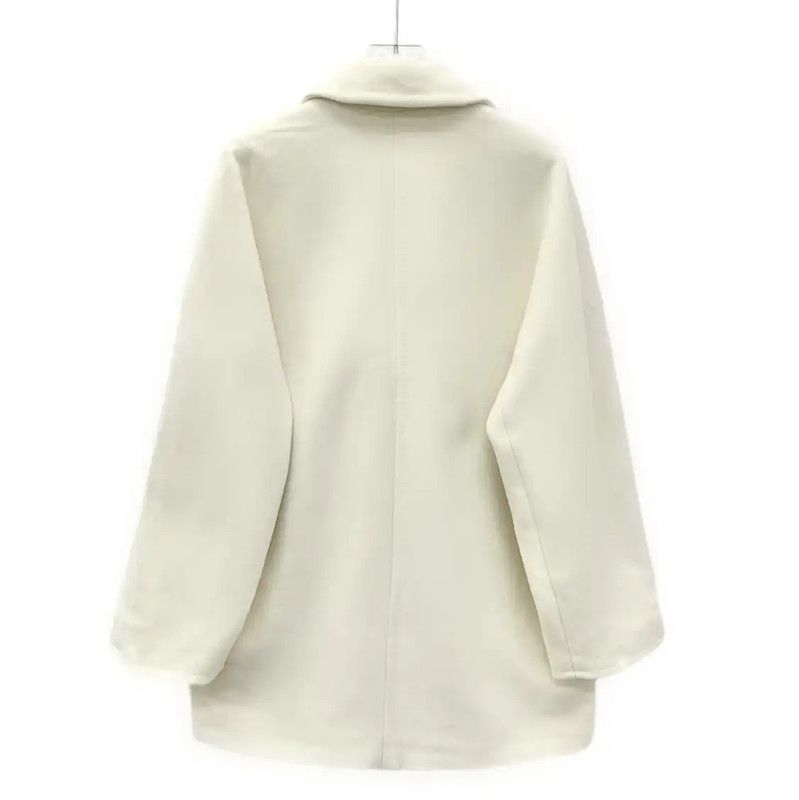 Max Mara MaxMara Double-Breasted Wool Coat for Women 0089 Size S / US 4 / IT 40 - 2 Thumbnail
