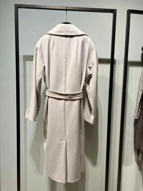 Max Mara MaxMara Cream Wool Winter Coat 0089 Size M / US 6-8 / IT 42-44 - 2 Thumbnail