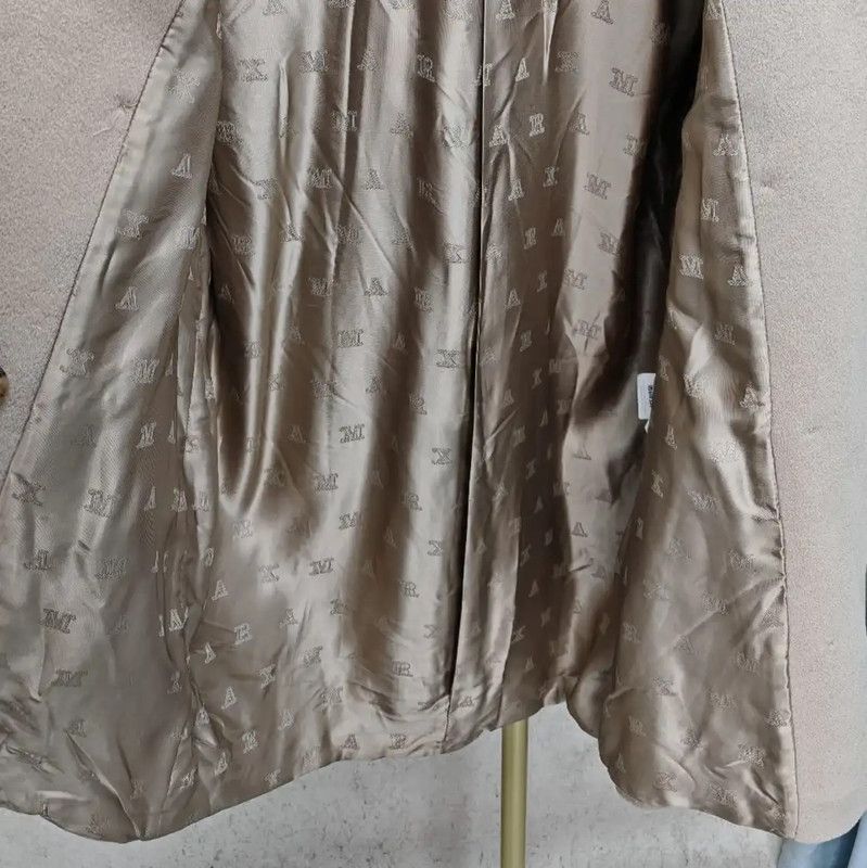 Max Mara MaxMara Beige Cashmere Women's Short Coat 0089 Size L / US 10 / IT 46 - 3 Thumbnail