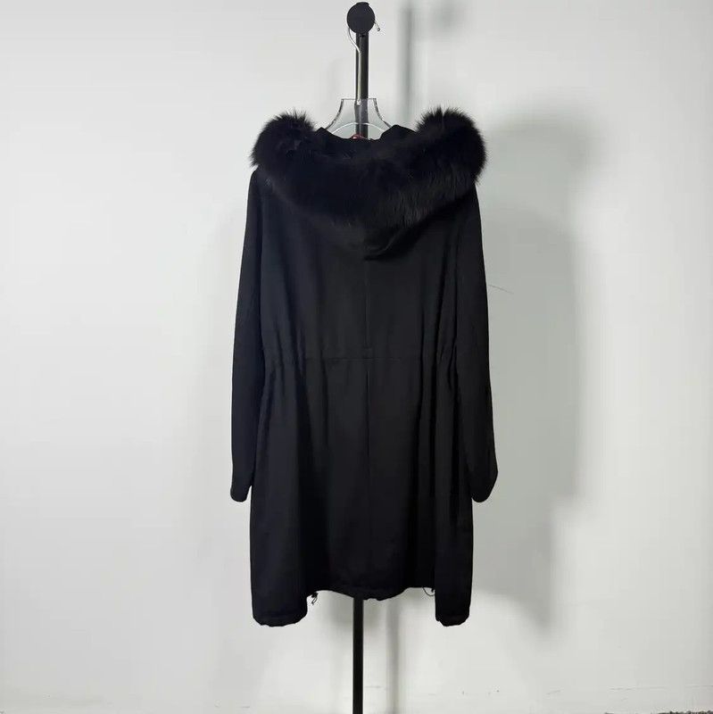 Max Mara MaxMara Black Cashmere Women's Coat 0089 Size S / US 4 / IT 40 - 2 Thumbnail