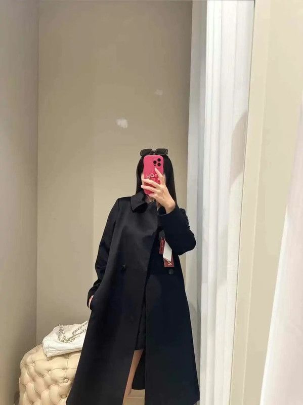 Max Mara MaxMara Elegant Black Wool Winter Coat 0089 Size XS / US 0-2 / IT 36-38 - 8 Thumbnail
