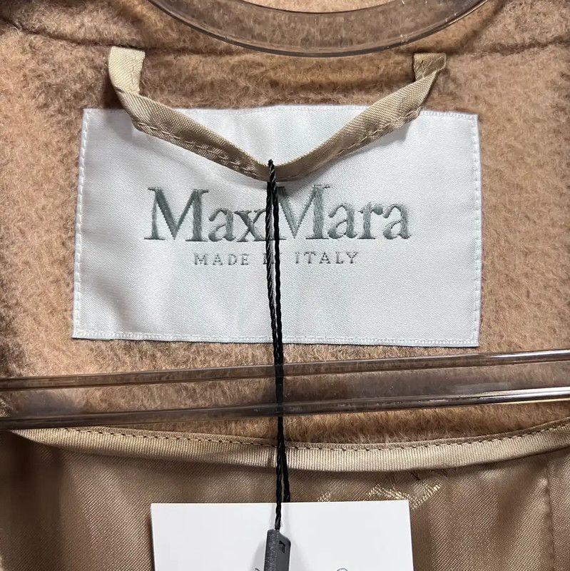 Max Mara MaxMara Camel Alpaca Wool Women's Coat 0089 Size L / US 10 / IT 46 - 3 Thumbnail
