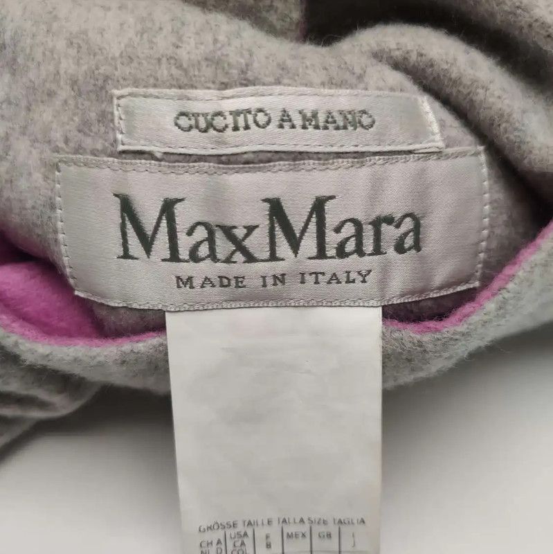 Max Mara MaxMara Pink Wool Blend Women's Coat 0089 Size L / US 10 / IT 46 - 4 Thumbnail